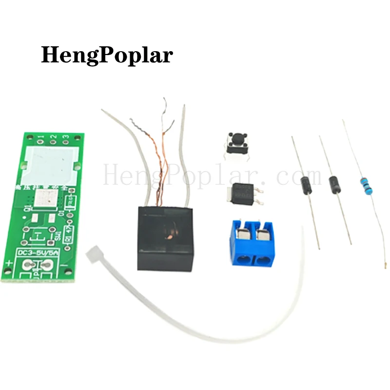Kit de bricolaje de encendedor de alto voltaje HV-1, piezas de encendido de arco, generador de arco, módulo de encendedor de cigarrillos de arco, placa PCB DC 3V 5V 3A