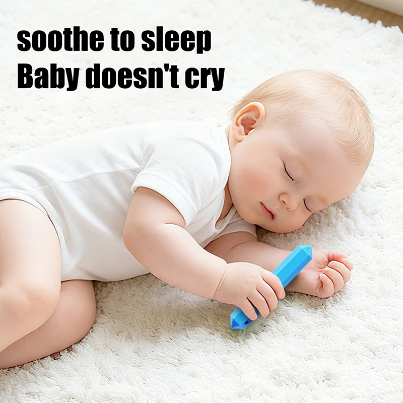 1 pz bambino sicuro massaggiagengive in silicone Bpa libero cartone animato molare bastone per i più piccoli anelli di dentizione per uso alimentare infantile da masticare Teeten giocattoli