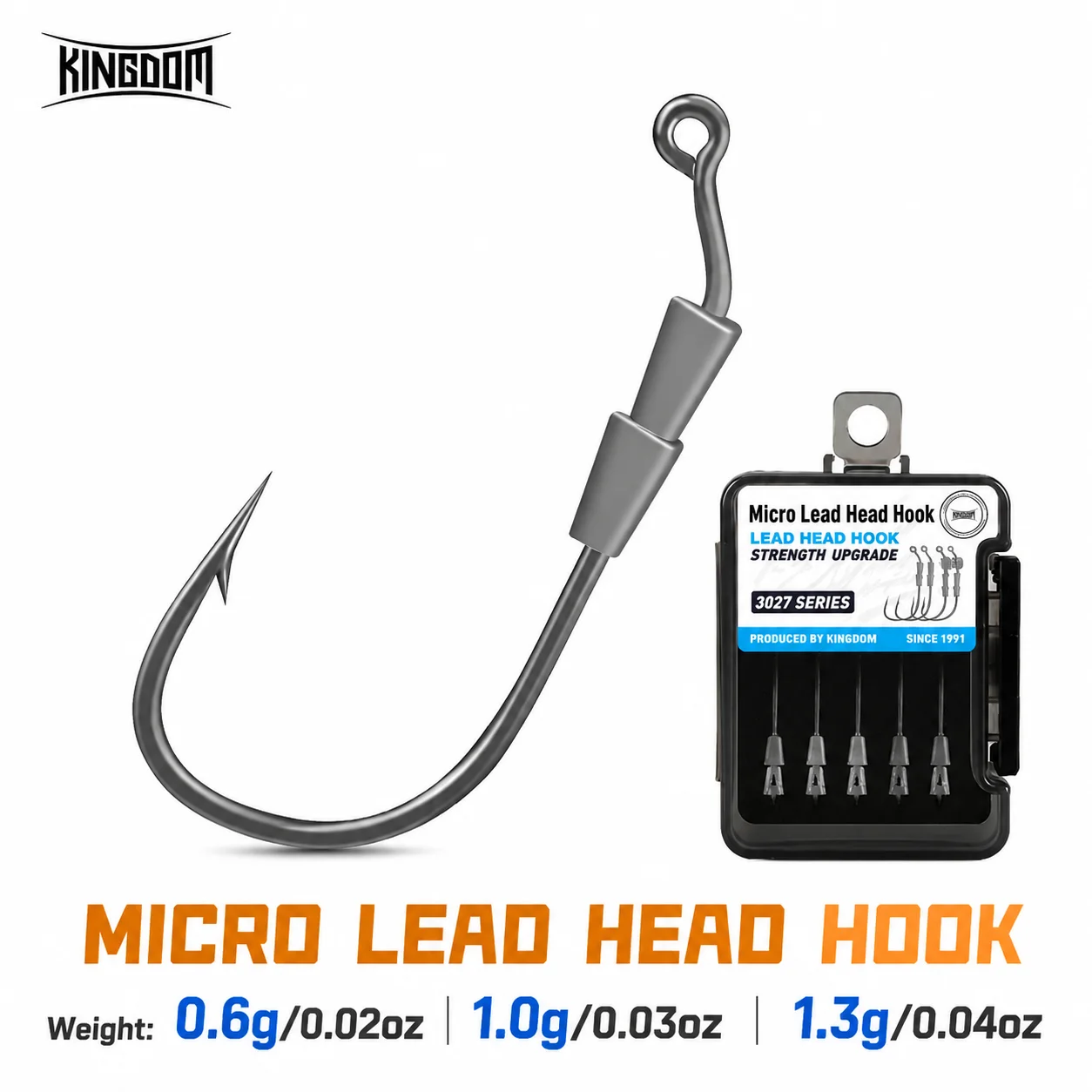 Kingdom 10 Stück Hover Wanderhaken 0,6 g 1 g 1,3 g High Carbon Steel Jig Head Hook Bass Forelle Angelgerät Zubehör Haken