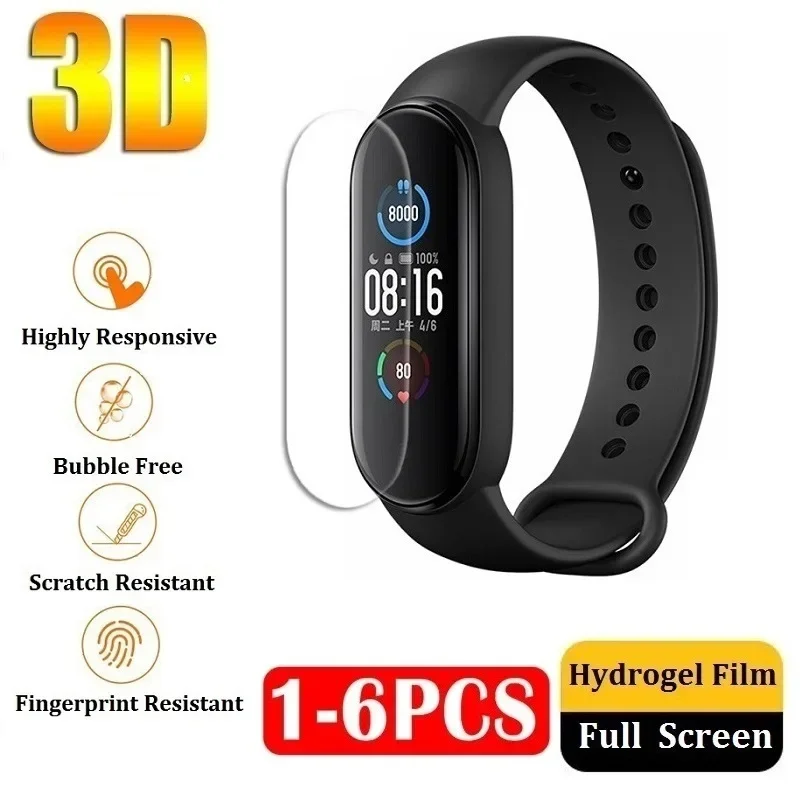 

For Amazfit Band 7/Band 5 Screen Protector Protective Film for Amazfit Band 5 7 Hydrogel Film Foil