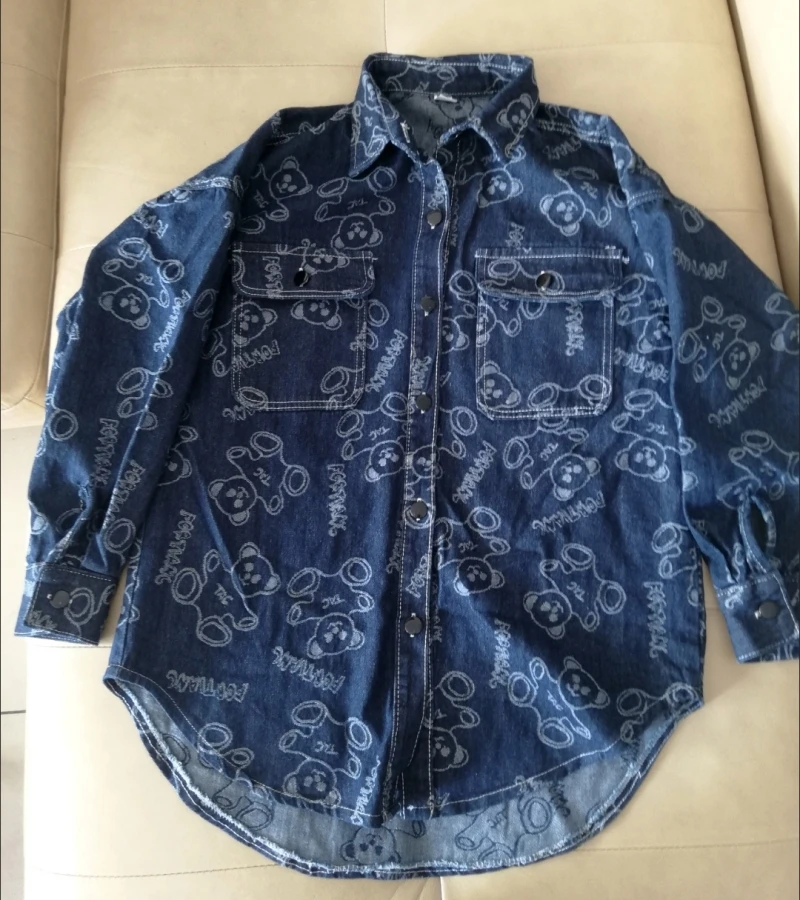 

Fashion Lapel Spliced Pockets Irregular Printed Shirt Female Clothing 2025 Autumn Winter New Casual Tops Asymmetrical Blouse