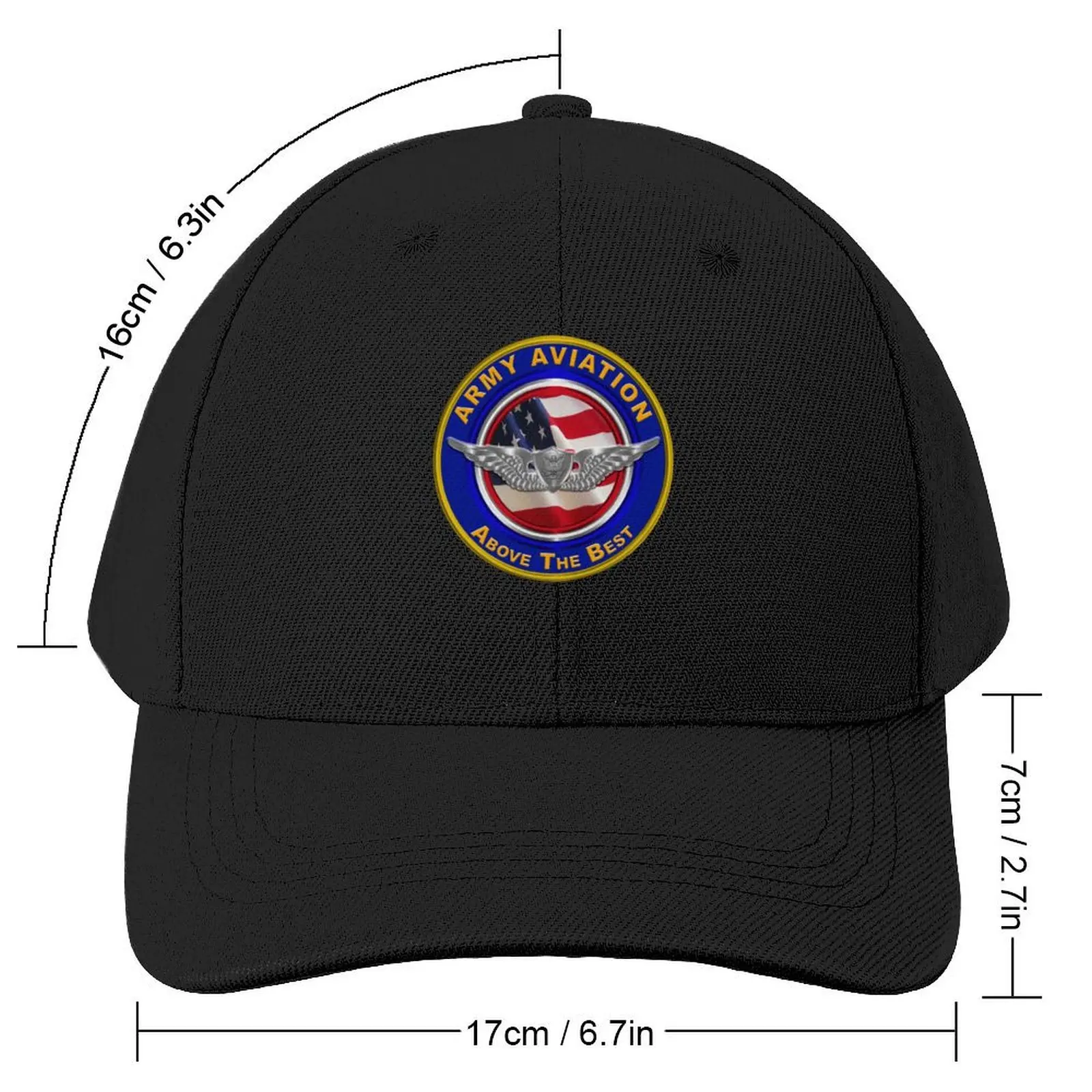 Army AviationAircrewman Wings “Above The Best” Baseball Cap Luxury Man Hat Hat Luxury Brand Sunscreen Boy Child Women's