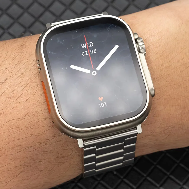 Stainless Steel Strap For Apple Watch Band 45mm Ultra 49mm 41mm 40mm 44mm Strap Metal Bracelet For Iwatch Series 9 10 46mm 42mm