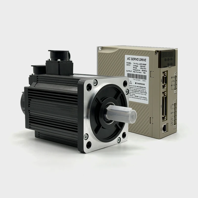 

220VAC Single Phase Three Phase 2.6KW 2500RPM 10N.m 2500PPR Optical Encoder AC Servo Motor With Drive Kit