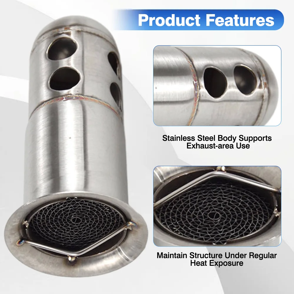 

Универсальный глушитель для мотоцикла диаметром 60 мм / длиной 135 мм, вставка DB Killer, шумопоглотитель для большинства мотоциклов.