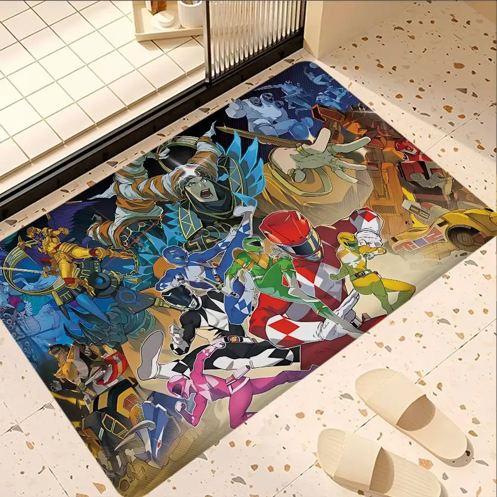 Movie P-Power Cool Rangers Door Mat Nordic Style Bedroom Living Room Doormat Home Balcony Anti-Slip Alfombra