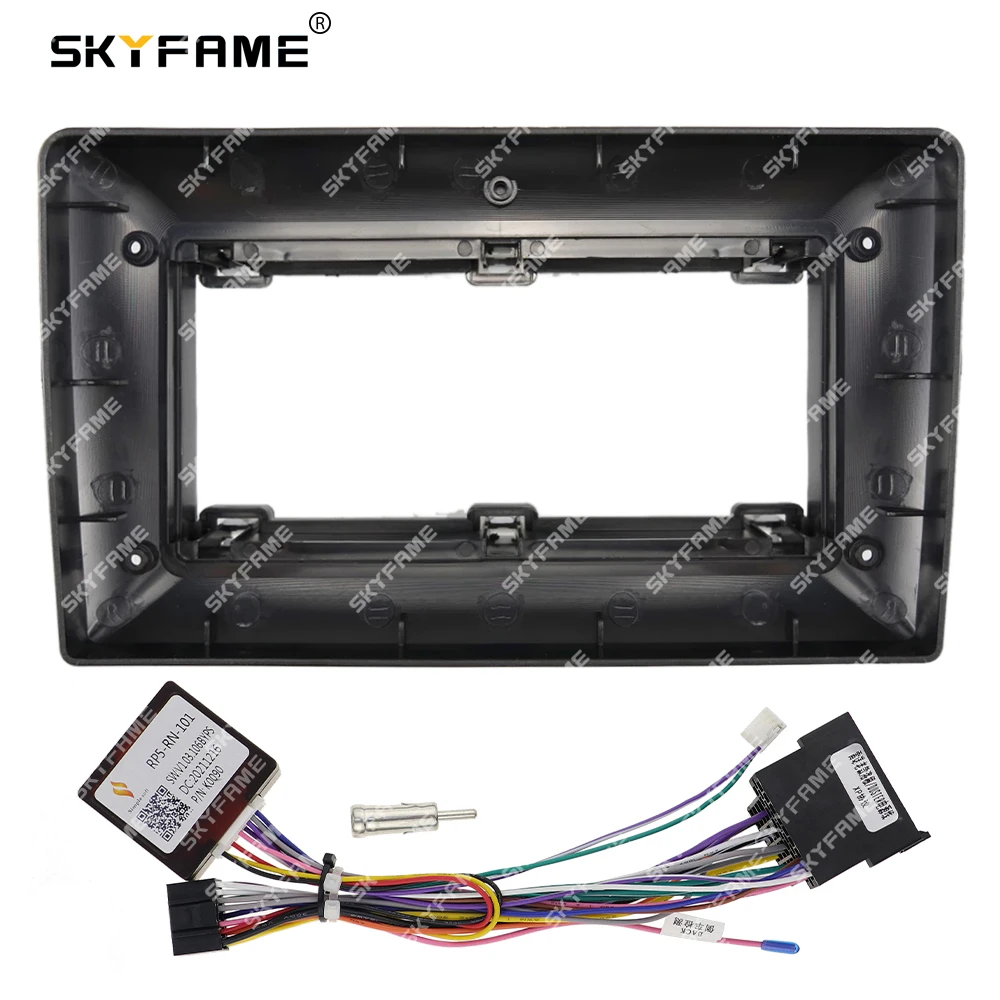 SKYFAME Car Frame Fascia Adapter Canbus Box Android Radio Dash Fitting Panel Kit For Renault Duster Logan Captur Symbol Sandero