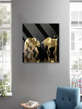 XEAJPJMGBQ 強化壓克力玻璃牆飾 牛熊股市價格概念 現代懸浮式圖片印刷品,適用於客廳 8 最佳銷售 亞克力牆飾 - №7