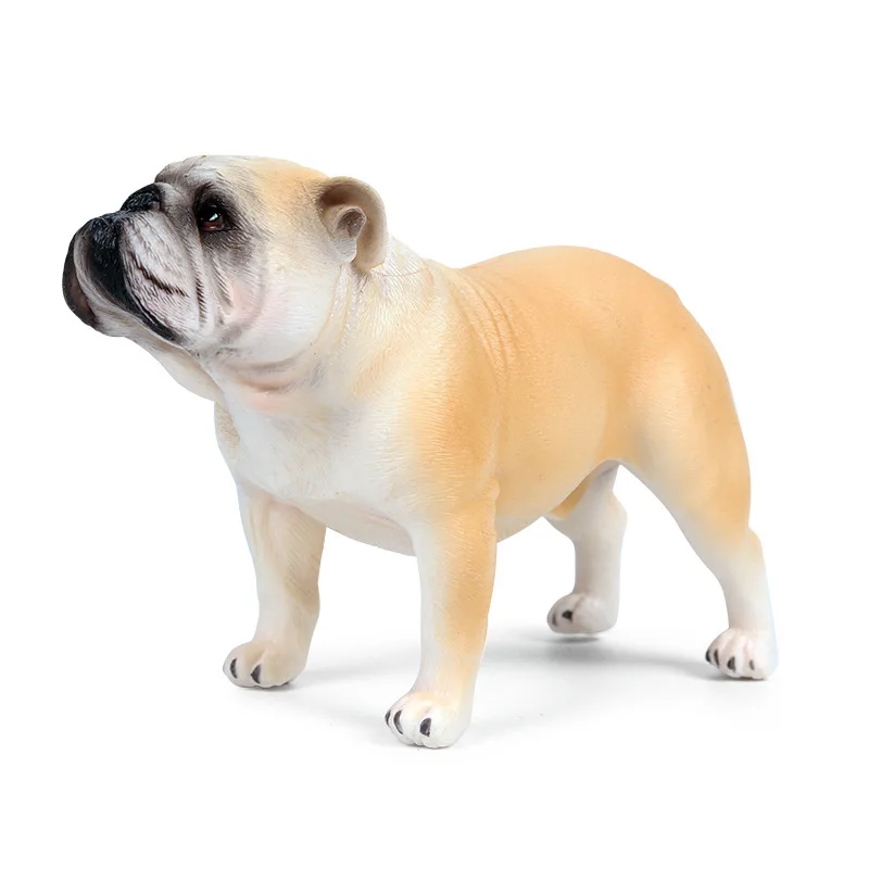 

Simulated Solid Dog Plastic Model Bulldog Pet Dog Toy Accessories