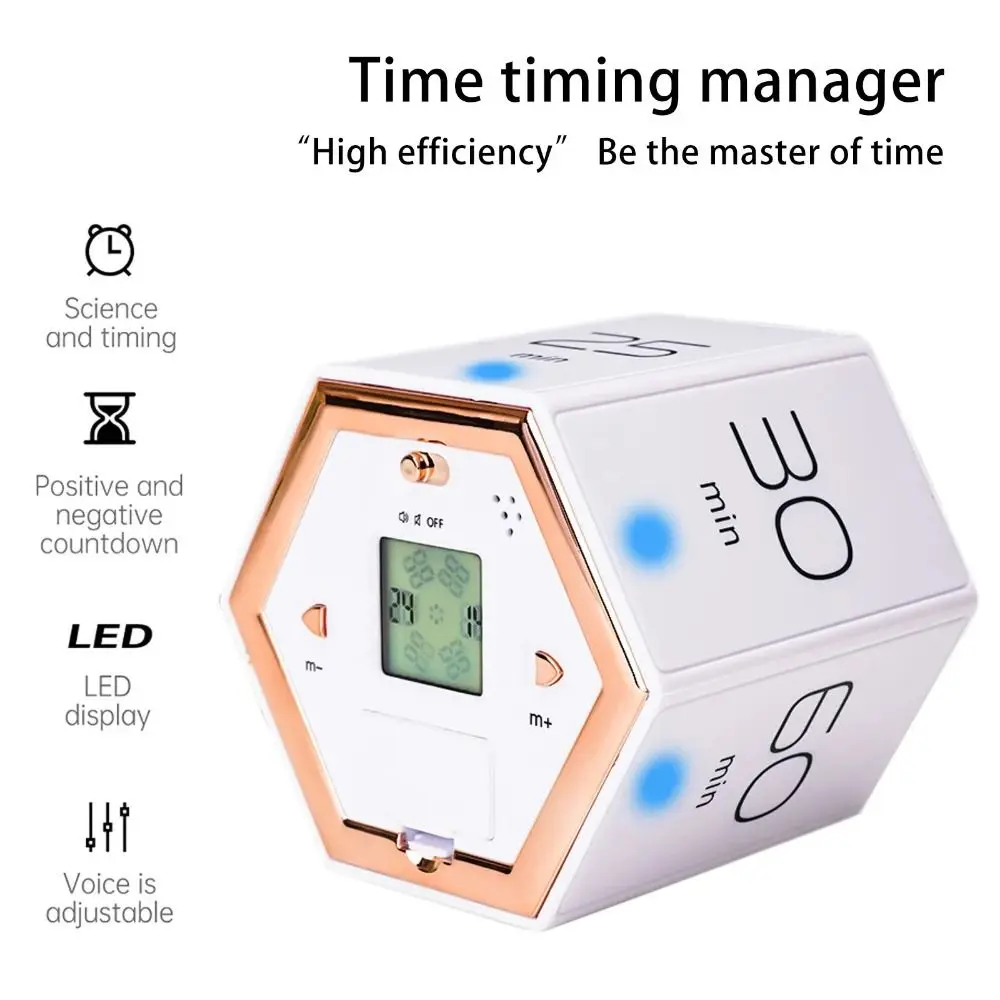 2024 ABS LED Display Count Down Multi-function Multicolor Countup Timers Mini Portable Hours Reminder Kitchen