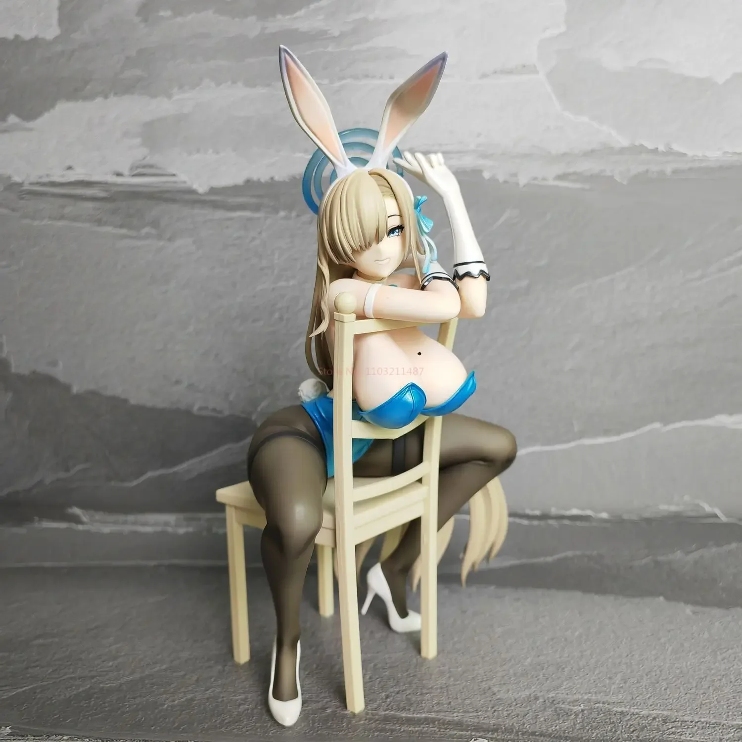 Nowa niebieska figurka archiwum Ichinose Asuna Anime Bunny Girl pcv figurka zabawka gra statua dorosły model kolekcjonerski lalka