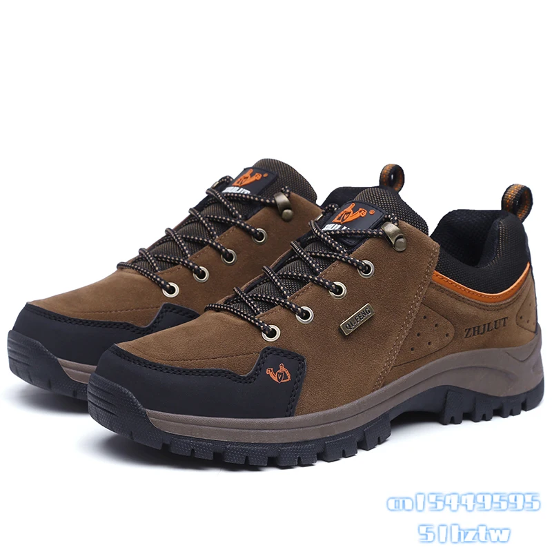 Zapatos de senderismo de gran tamaño para hombre, zapatillas de Trekking impermeables, antideslizantes, transpirables, de escalada, de alta calidad