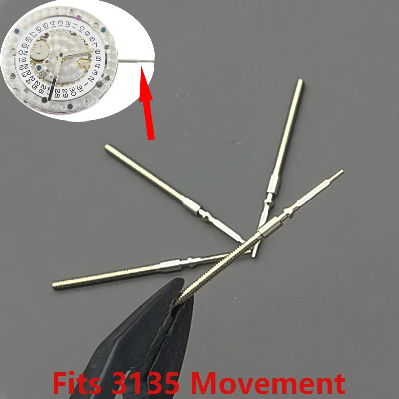 

2/4Pcs 3135 Movement Watch Crown Stem Stainless Steel Watch Stem Repair Fits 3135 Watch Movement Repair Tools Watch Crown Stem