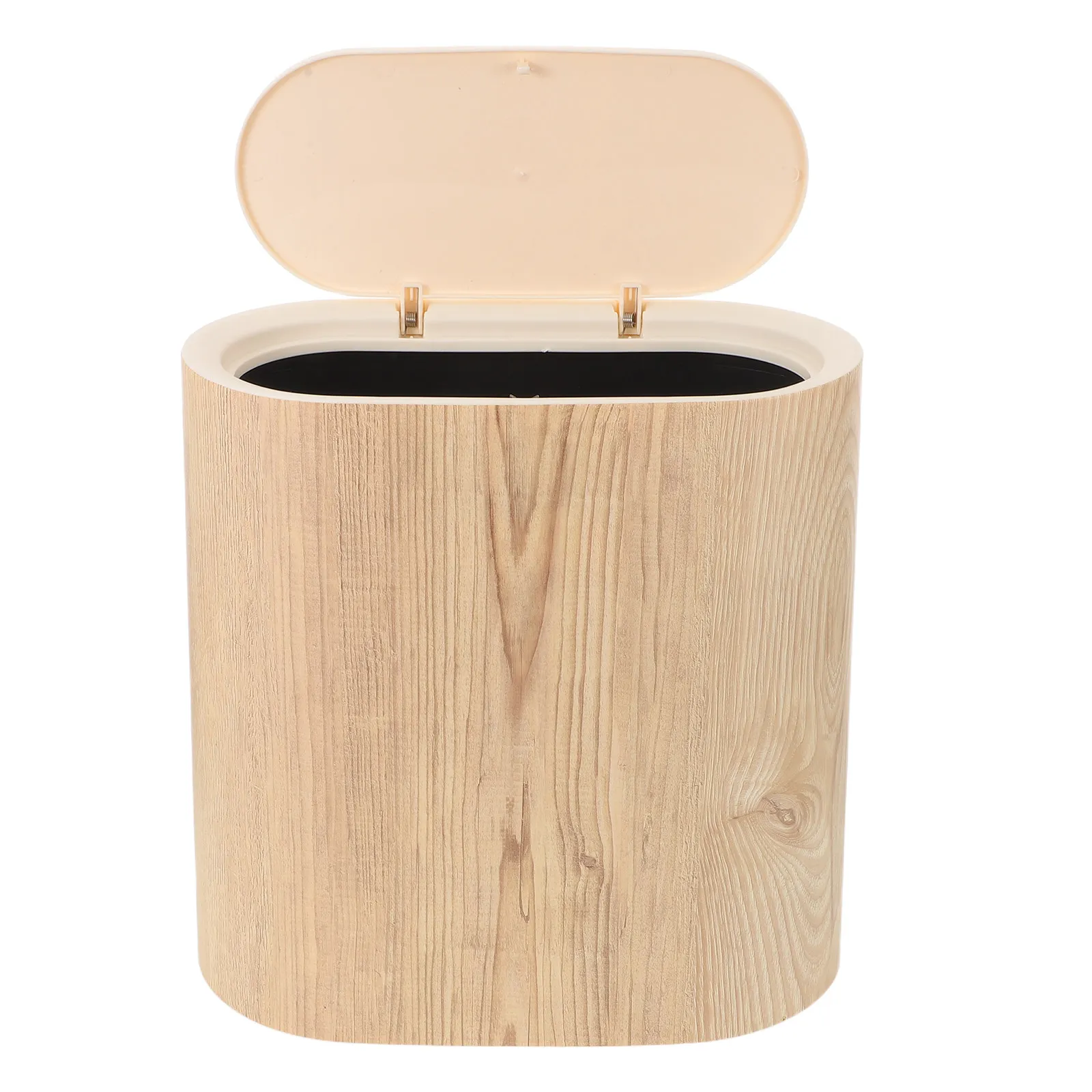 

Slim Bathroom Trash Can Narrow Plastic Garbage Bin with Press Lid Covered Wastebasket Large Capacity for Kitchen Office Bedroom