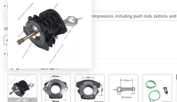 

Electric Compressor Cylinder Assembly Set Including Piston, Push Rod & Connecting Rod