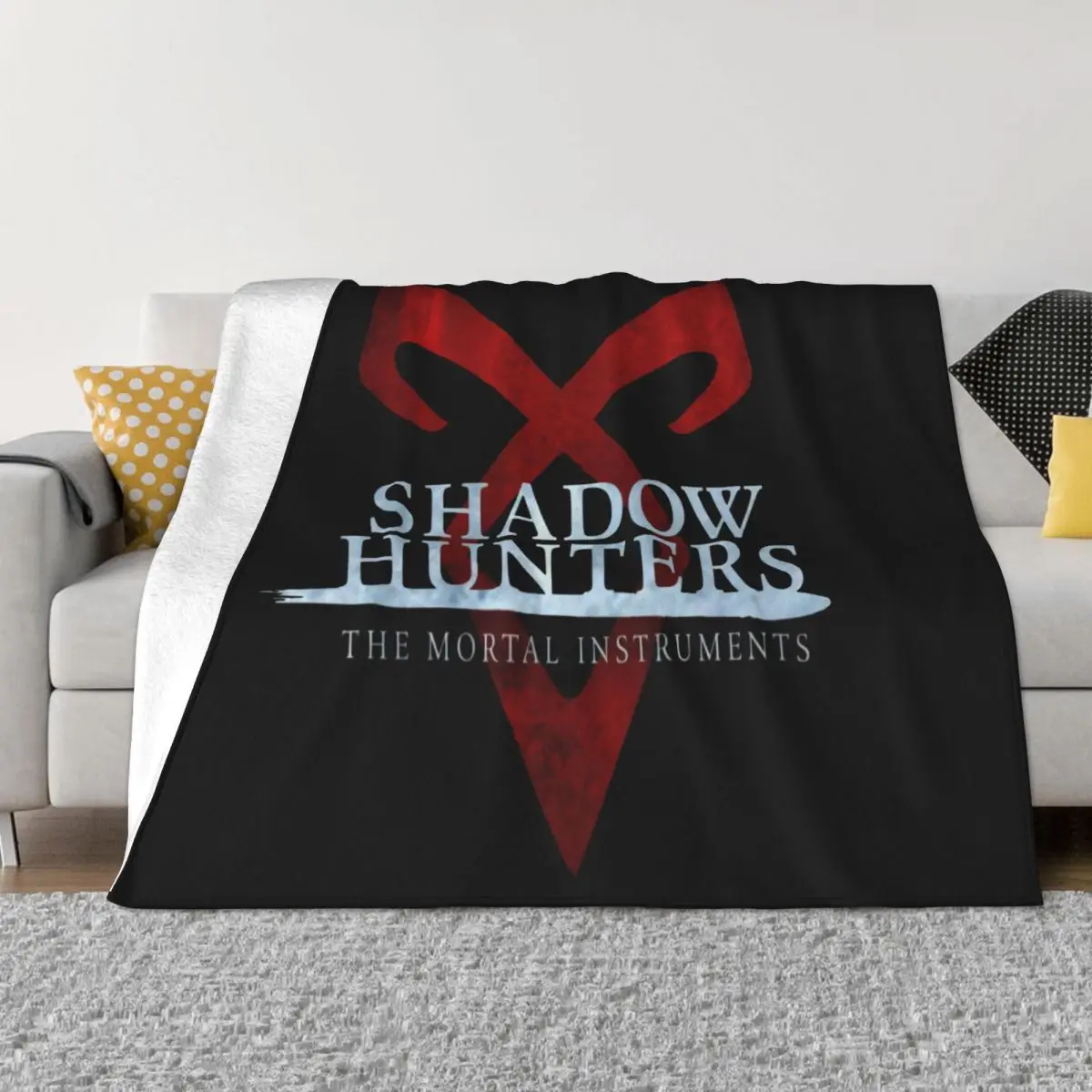 Shadow Hunters Mortal Instruments Netflix Series Trending Mens Top Quality Customiz Throw Blanket