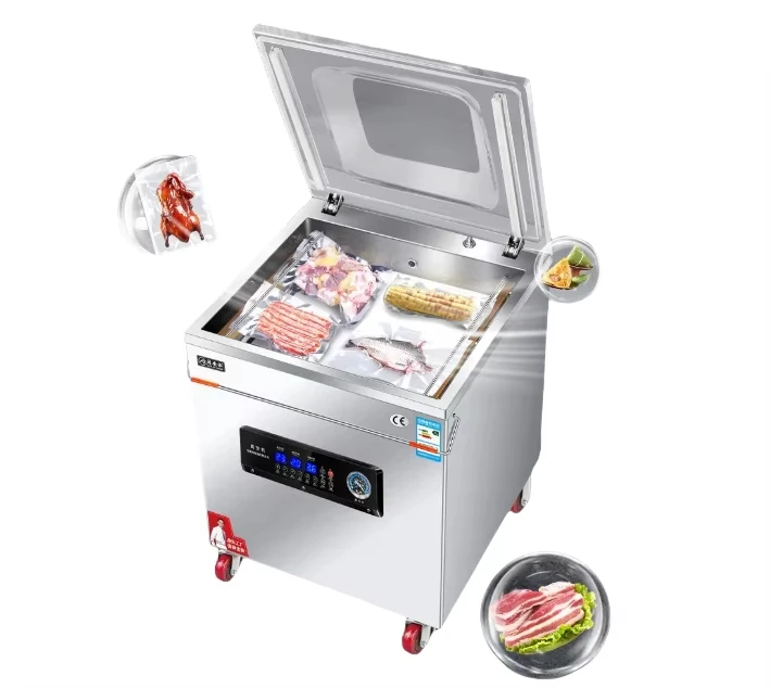 

MODEL 380 Commercial Semi-Auto Mini Desktop Sealer Factory Wholesale Price Vacuum Packaging Machine Food Rice Meat Fish Pouches