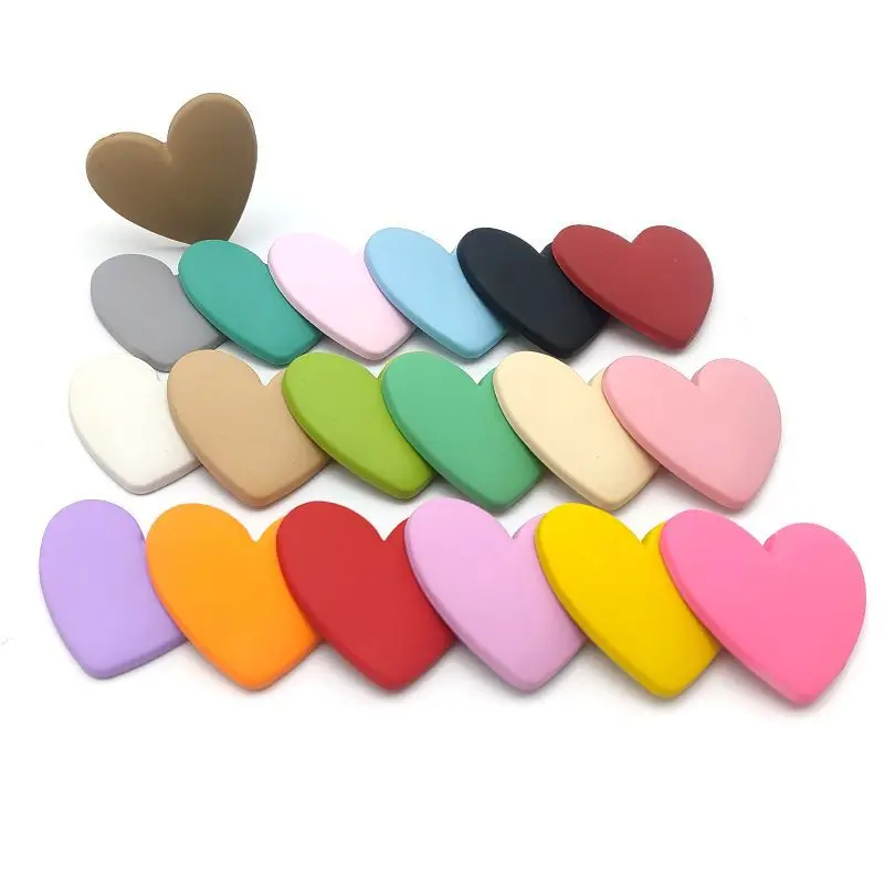 100 pz Kawaii Flatback resina cuore Cabochon fai da te fatti a mano fiocco per capelli decorazione accessori Headwea