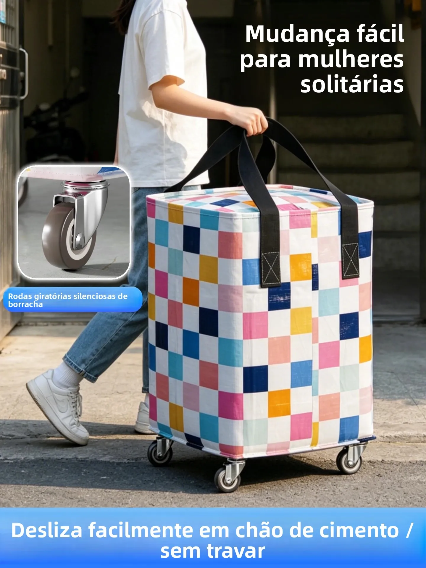 厚みのある防水ショッピングバッグポータブルショッピングストリート収納バッグ車輪付き移動梱包バッグ高い美的価値