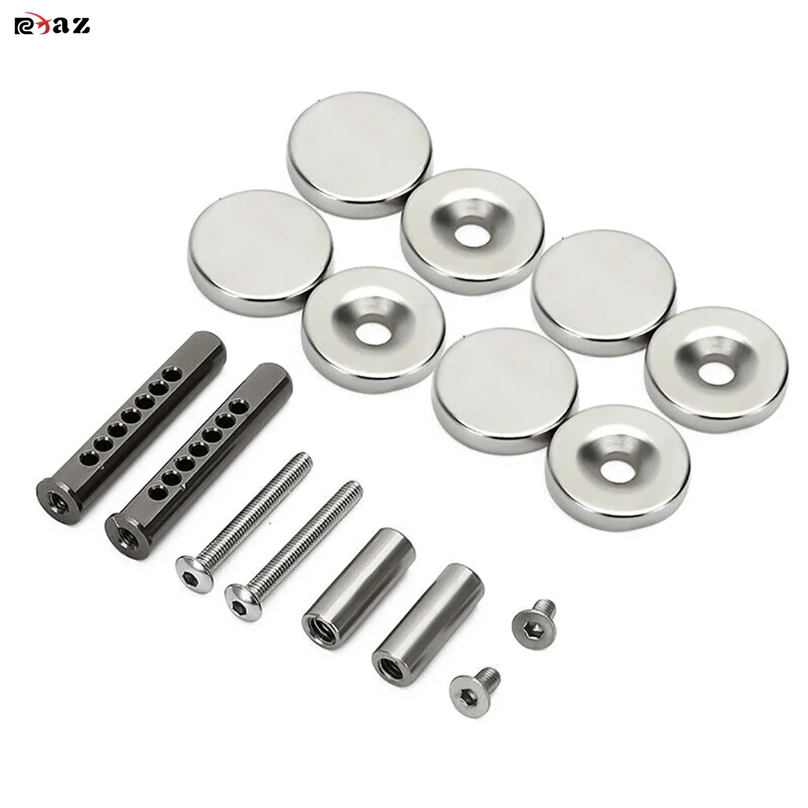 RCXAZ Metal Body Shell Post Mount with Magnet for 1/10 RC Crawler Car Axial SCX10 90046 Upgrade Parts