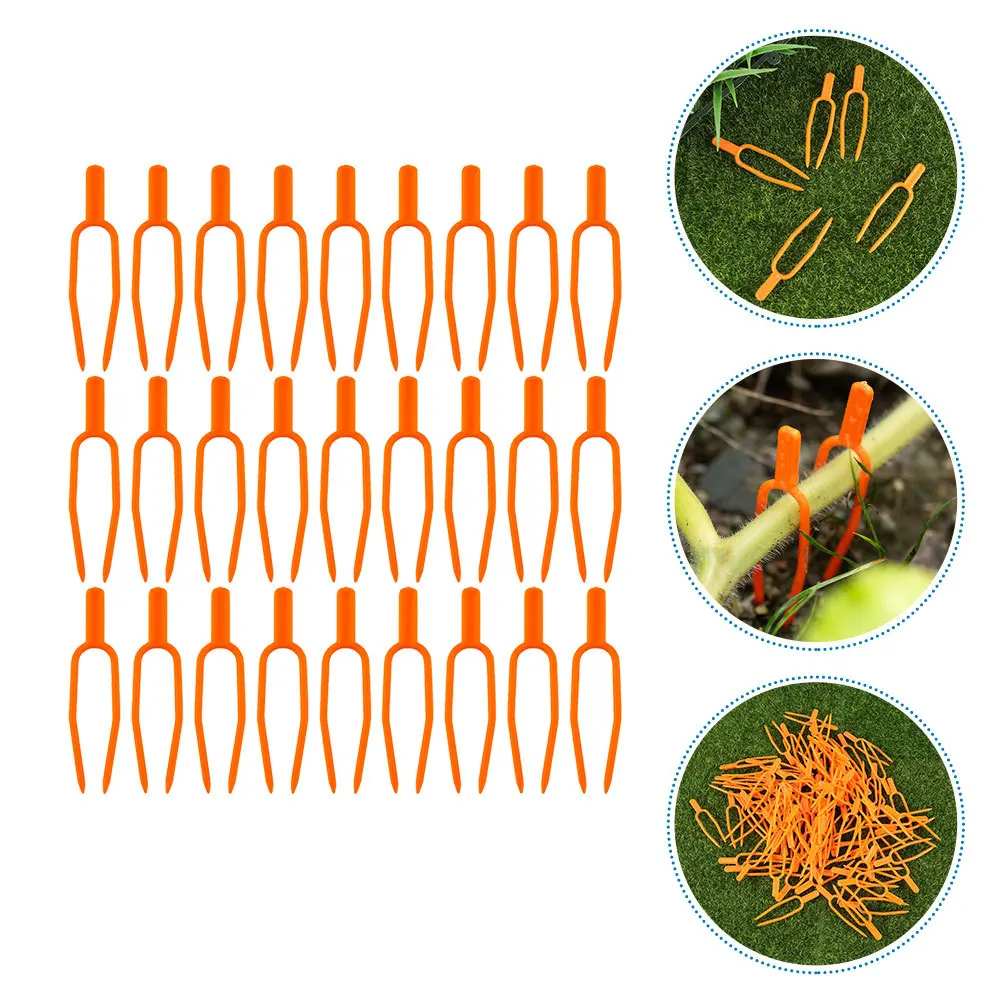 

150Pcs Plastic Plant Vine Fixing Clips Reusable Gardening Fastening Vine Clamps Ideal for Strawberry Watermelon Plants
