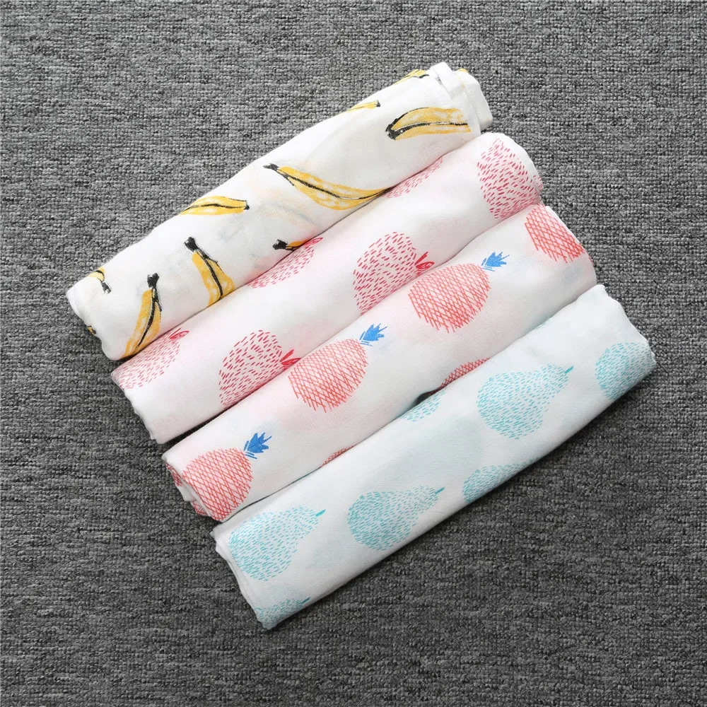 Musselina flanela bebê Swaddle envoltório, 100% algodão, recém-nascidos macios cobertores, fraldas, bebê Swaddle