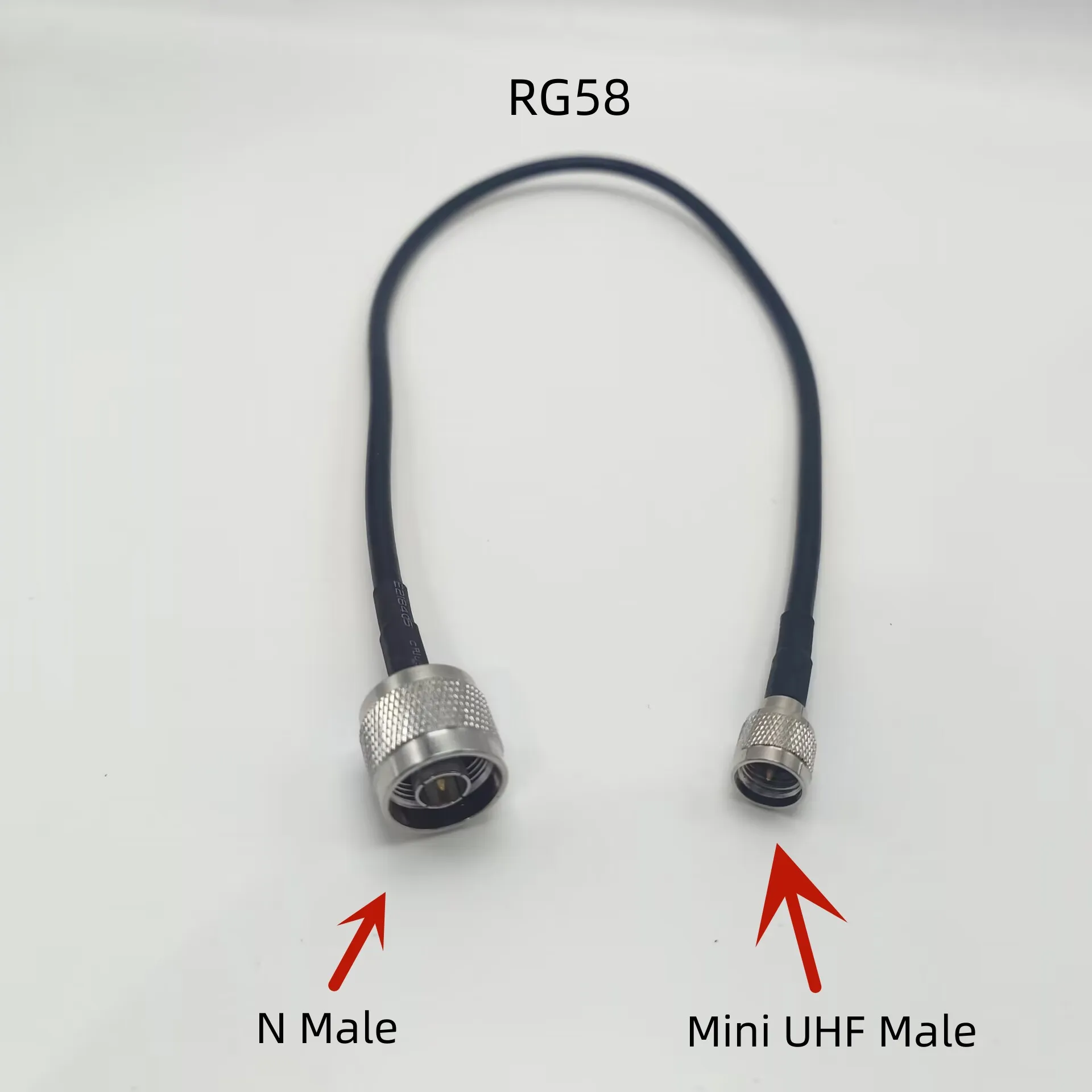 

New 50-3 RG58 Cable N Male to Mini UHF Male Connector RF Coaxial Jumper Pigtail Cable For Radio Antenna