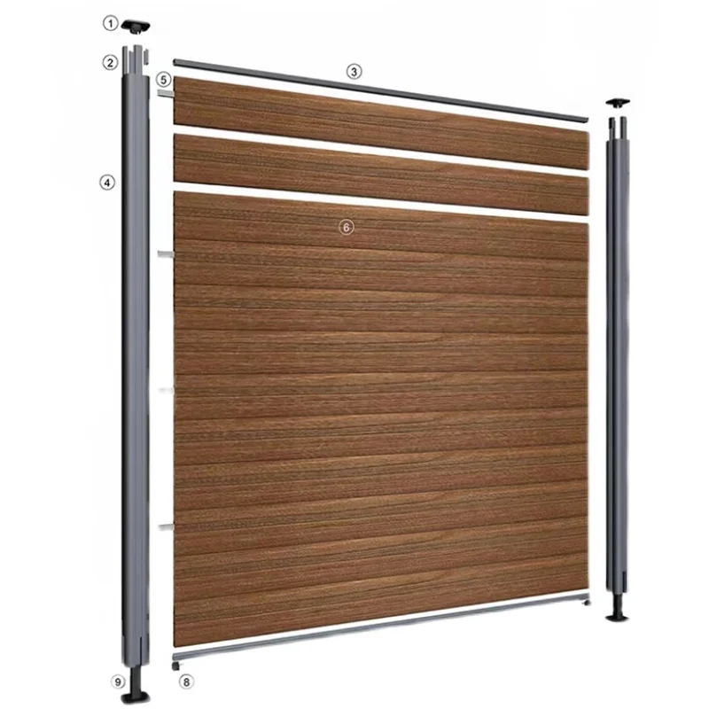 

Outdoor plastic wood fence terrace garden sun protection preservative wood