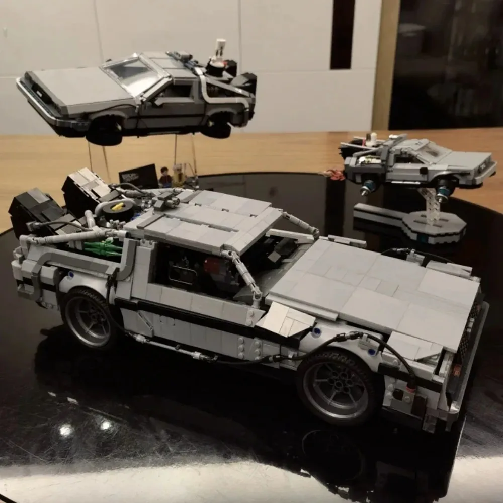 2025 nouveau 10300 retour vers le futur Machine du temps Compatible DMC-12 construction briques de voiture technique construire décor à la maison pour cadeaux