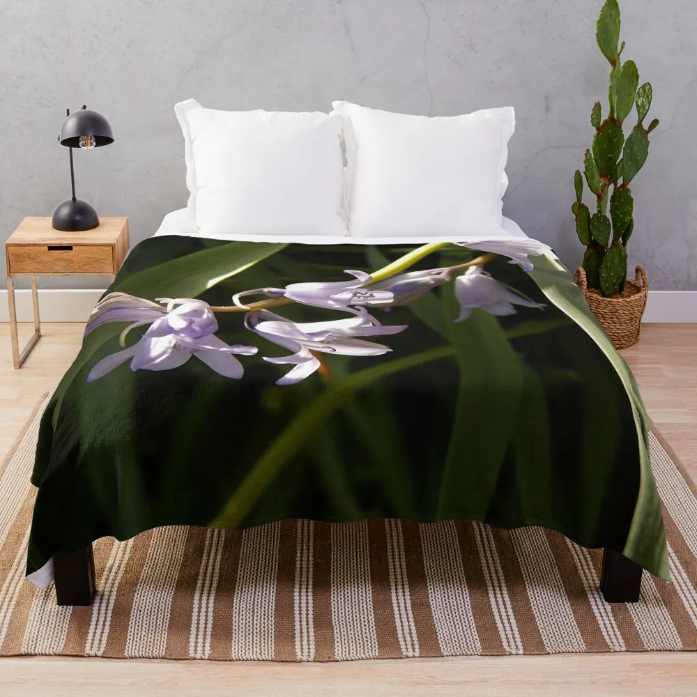 Spanish Bluebell Throw Blanket Bed linens valentine gift ideas Thin Blankets