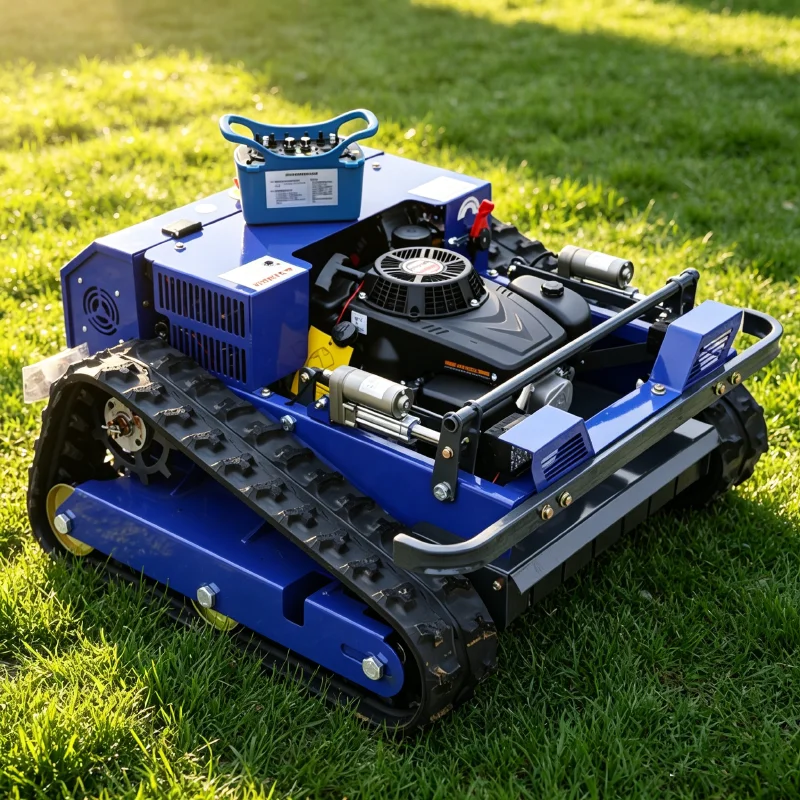 

Customized tracked remote-controlled lawn mower for agriculture, forestry, orchards, tea gardens, unmanned weeding machine
