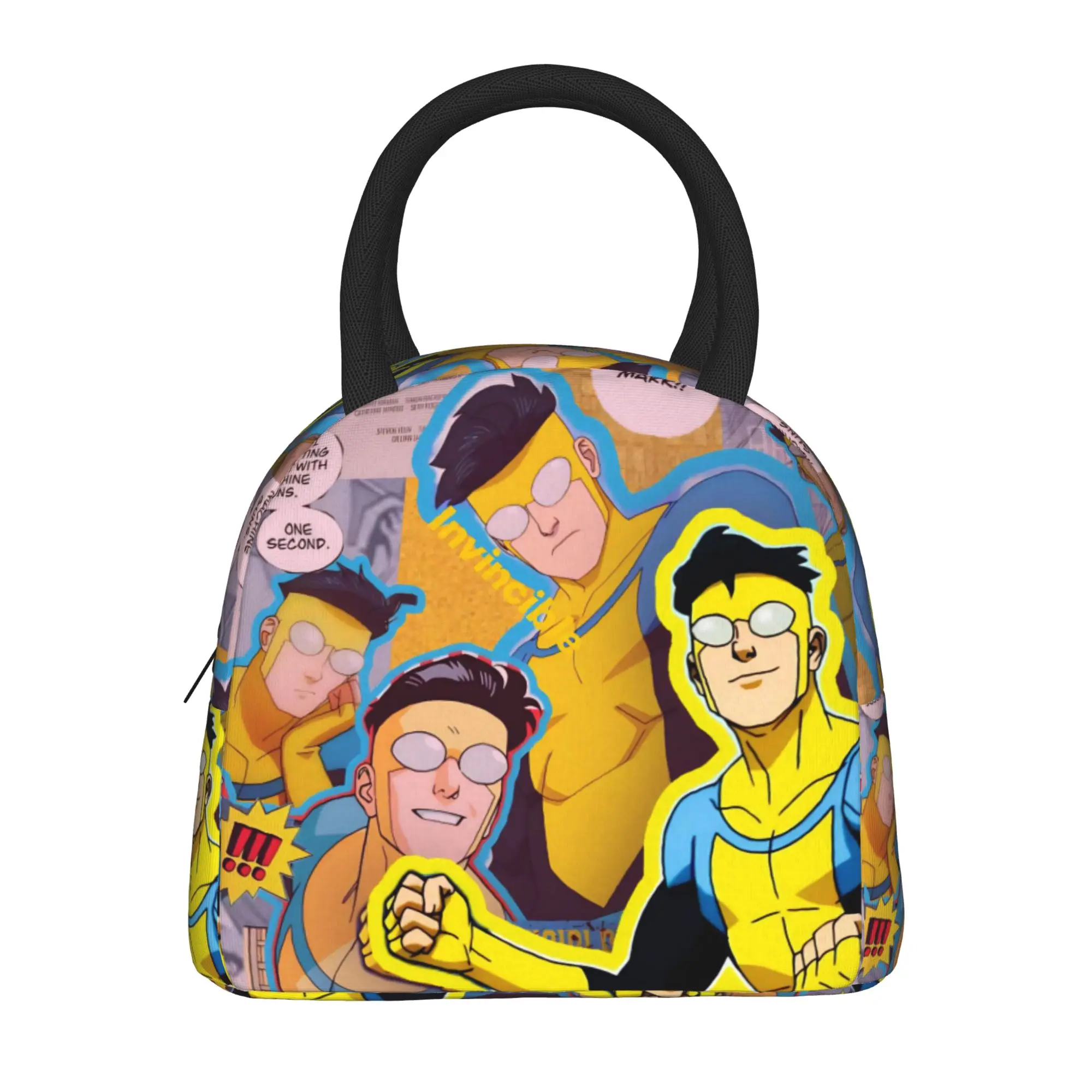 Invincibles Comic Insulated Lunch Bag for Men Women  Food Container Reusable Thermal Cooler Lunch Boxes For Work
