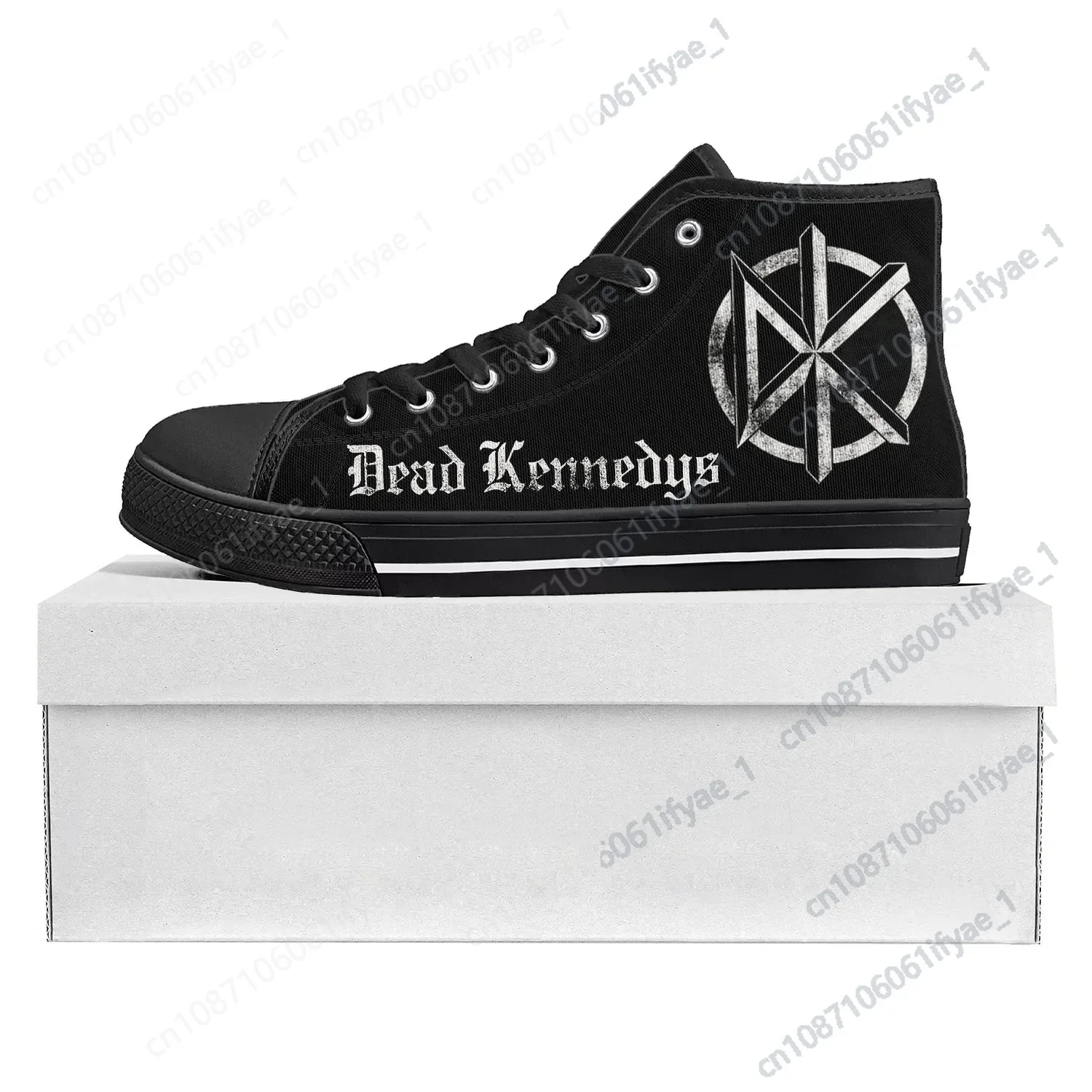 Dead Rock Band Kennedys High Top hochwertige Turnschuhe Herren Damen Teenager Leinwand Sneaker lässig Paar Schuhe benutzer definierte Schuh schwarz