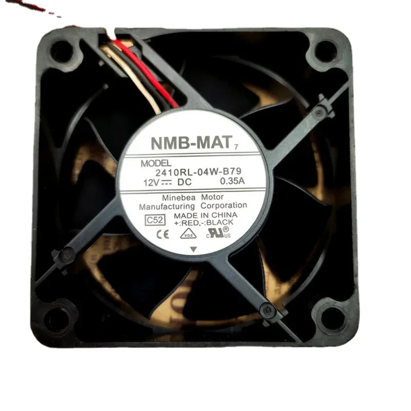 Nuova ventola di raffreddamento per NMB 2410RL-04W-B79 6025 6CM 12V 0.35A Server Ventola di raffreddamento a doppia sfera 60*60*25MM