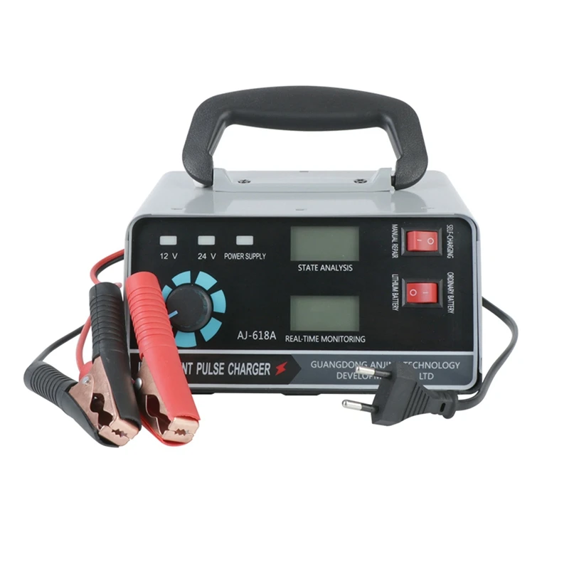 

ANJING Repair Chargers 12V/24V Automatic Battery-Chargers Five-Stage Power Puls Repair Chargers 400W For Car EU Plug