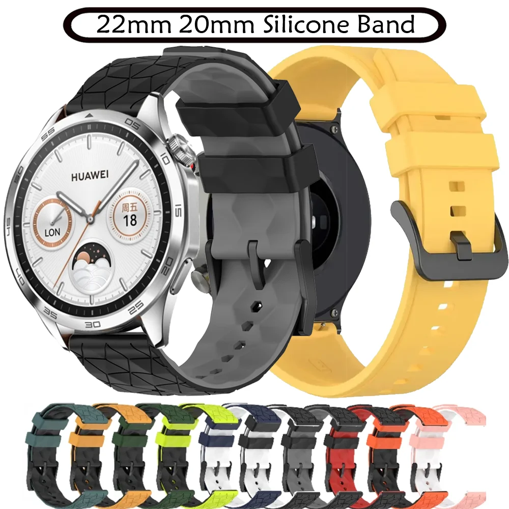화웨이 워치 5/4/GT5-4-3 프로 아마즈핏 액티브 2/비프 6 팔찌 삼성 갤럭시 워치 7/6/5/4 손목밴드용 22mm 20mm 실리콘 밴드