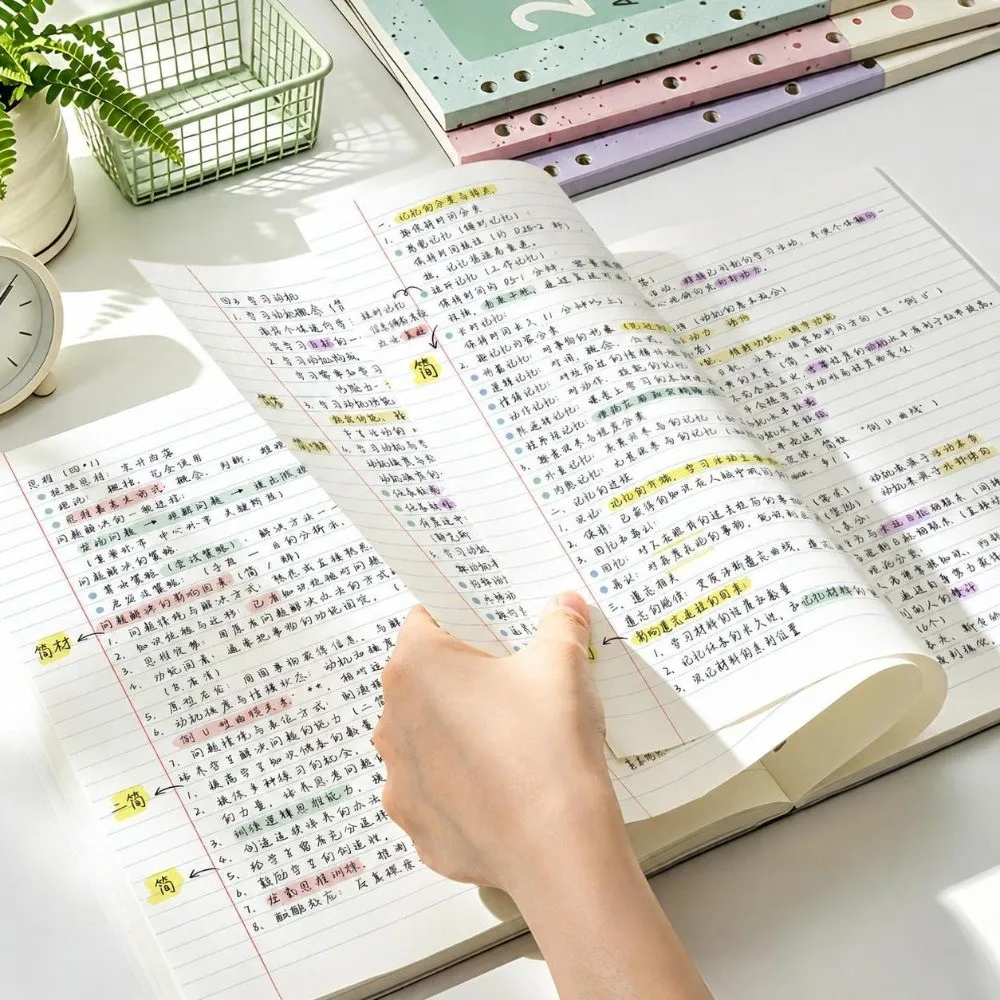 Thickened A4 Loose Leaf Notebook 200 Pages Horizontal Ruled Crispy Book Ruled Journal Workplace Journal