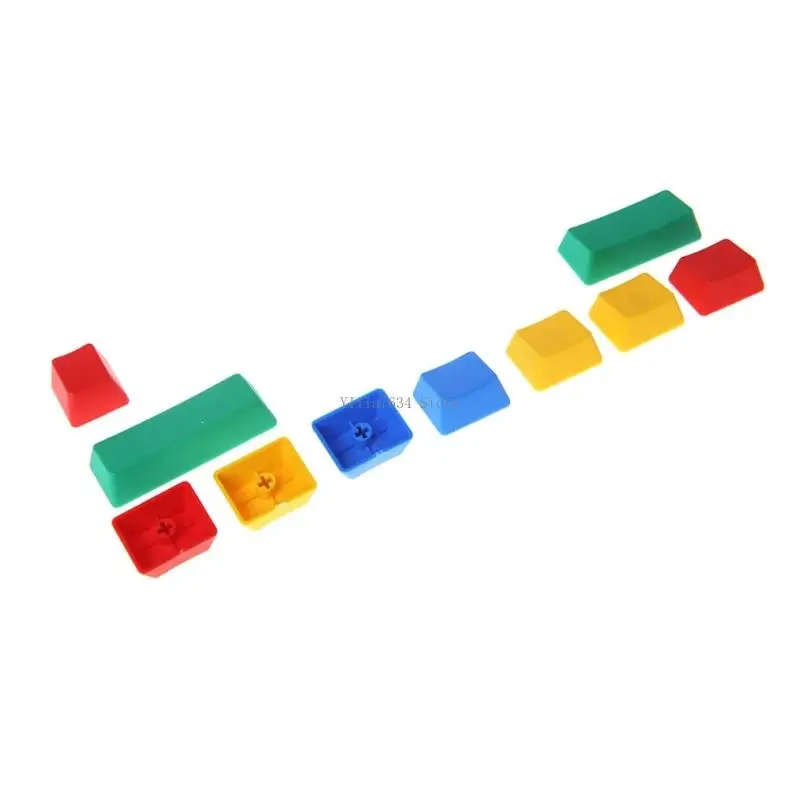 10Key Mechanical Keyboard Keycaps PBT Material Lasers Engraved OEM Profile RGBY CMYK Color For Compatible Switches
