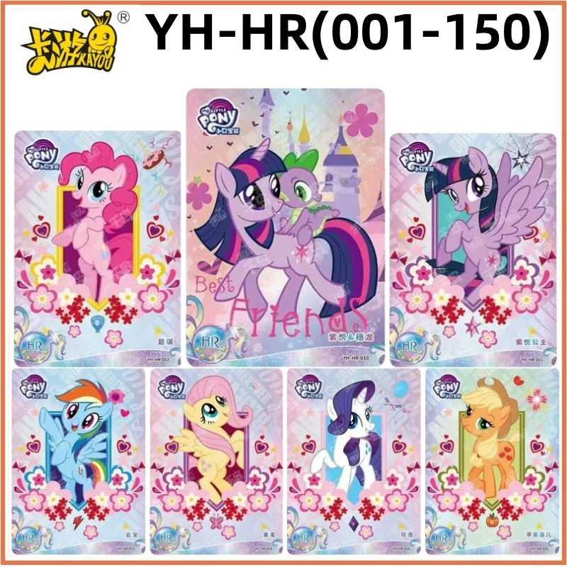 

Оригинальная карта KAYOU My Little Pony серии HR No: 001-150, милая коллекция персонажей аниме, флэш-карта, подарок на день рождения