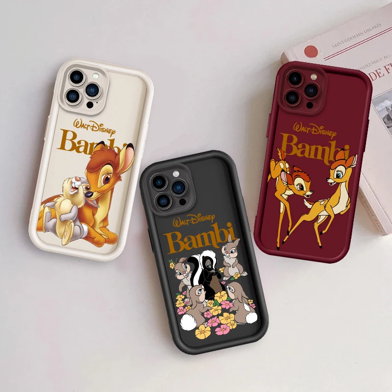 Disney Bambi Art Cute Eye Ladder For Apple iPhone 15 14 13 12 11 XS XR X Pro Max Plus Funda Phone Case