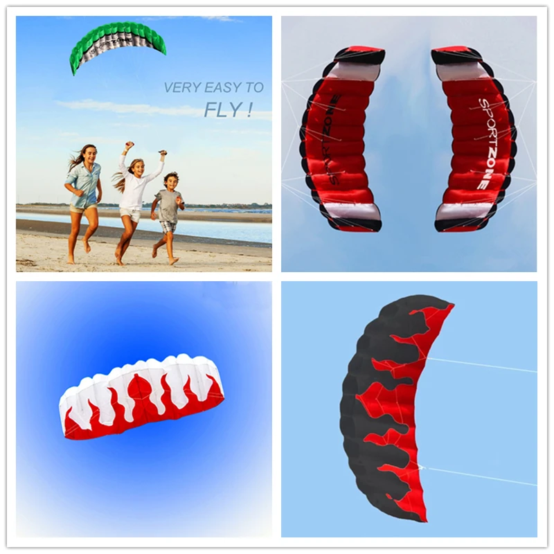 free shipping dual Line Stunt flying power Kite rainbow large soft kites for adults kitesurfing factory professional adult kites