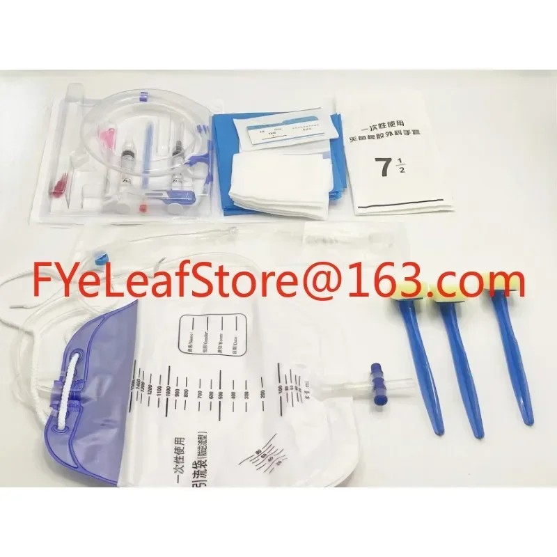 Disposable Chest and Abdominal Cavity Pigtail Retention Drainage Catheter Packs Abdominal Cavity Drainage Catheter.