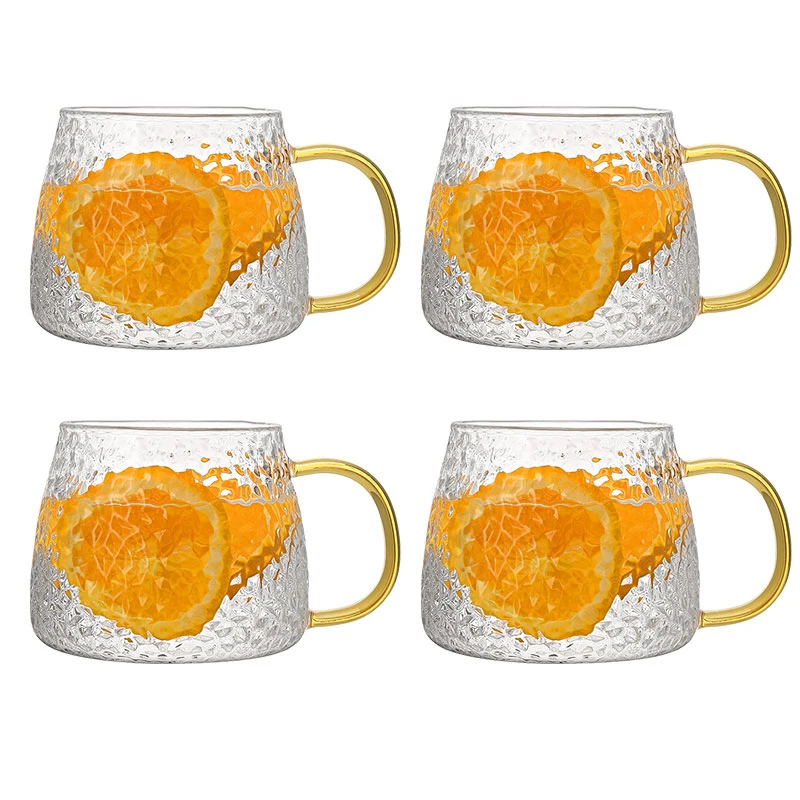 glass-cup-four-piece-suit-six-piece-wooden-holder-transparent-crystal-mug-with-handle-home-set-drain-rack