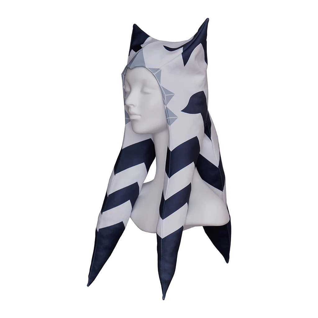 Ahsoka Tano تأثيري قبعة المسلسلات التلفزيونية زي الكبار فانتازيا فارس القبعات هالوين كرنفال فستان حفلة الدعائم اكسسوارات