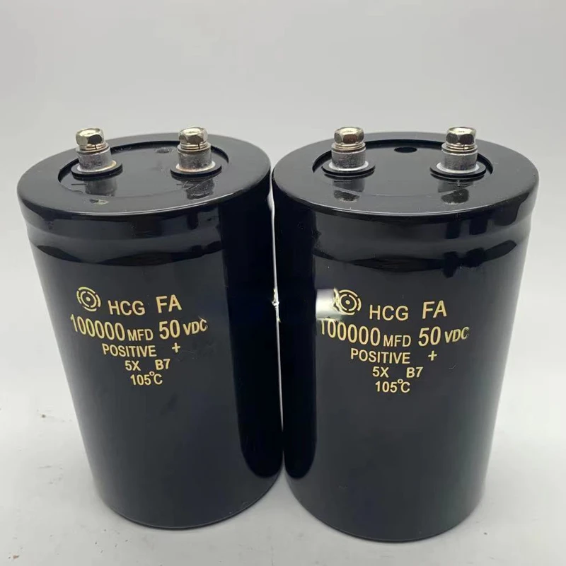 (1pcs) HCG FA 50V100000UF Hitachi large capacity screw foot Electrolytic capacitor 100000 UF 50VDC size 65 * 100mm eletrolítico