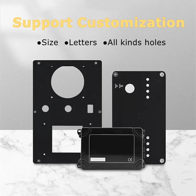 Black Enclosure Outdoor Waterproof ABS Plastic Electronic Project Instrument Case Electrical Wire Junction Box For Blocks