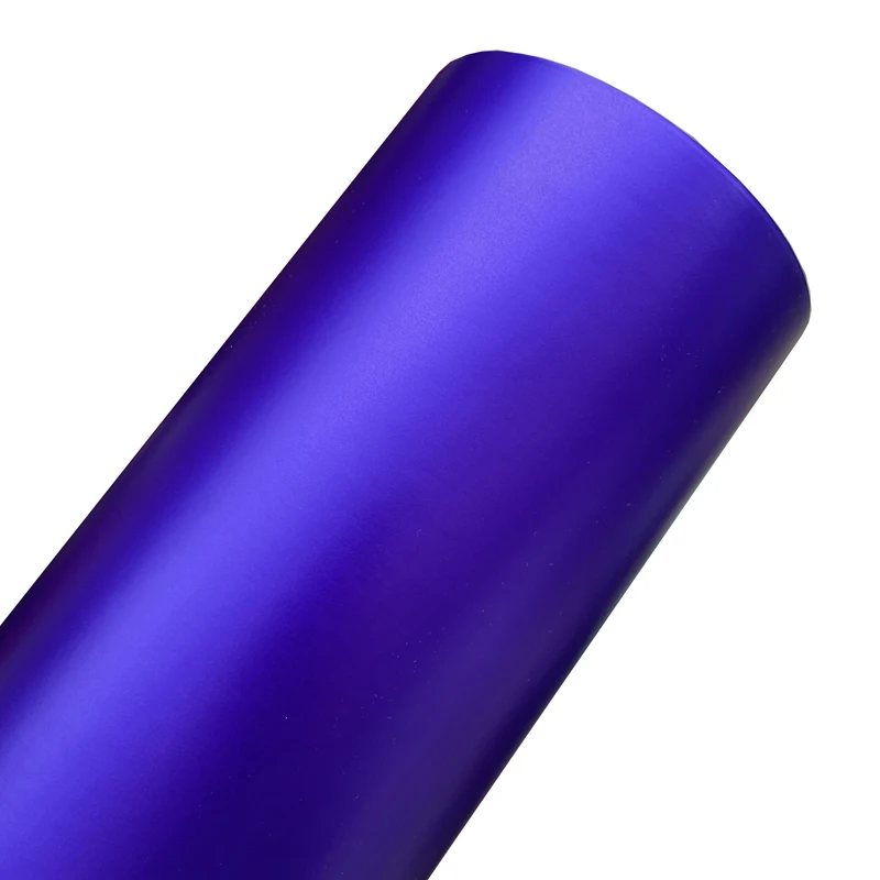 Premium Chrom Matt Metallic Lila Vinylfolie Selbstklebende Aufkleber Fahrzeug-Autofolierung mit Luftkanälen