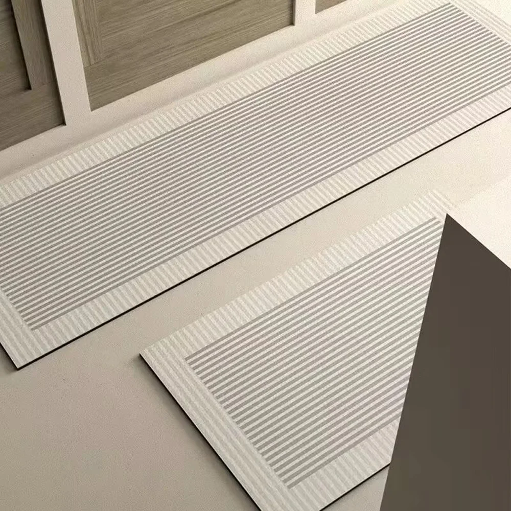 Japanese Minimalist Anti-skid Floor Mat for Household Use - Quiet Cream Style Kitchen Floor Mat Bathroom Mat Doormat Carpet Rug