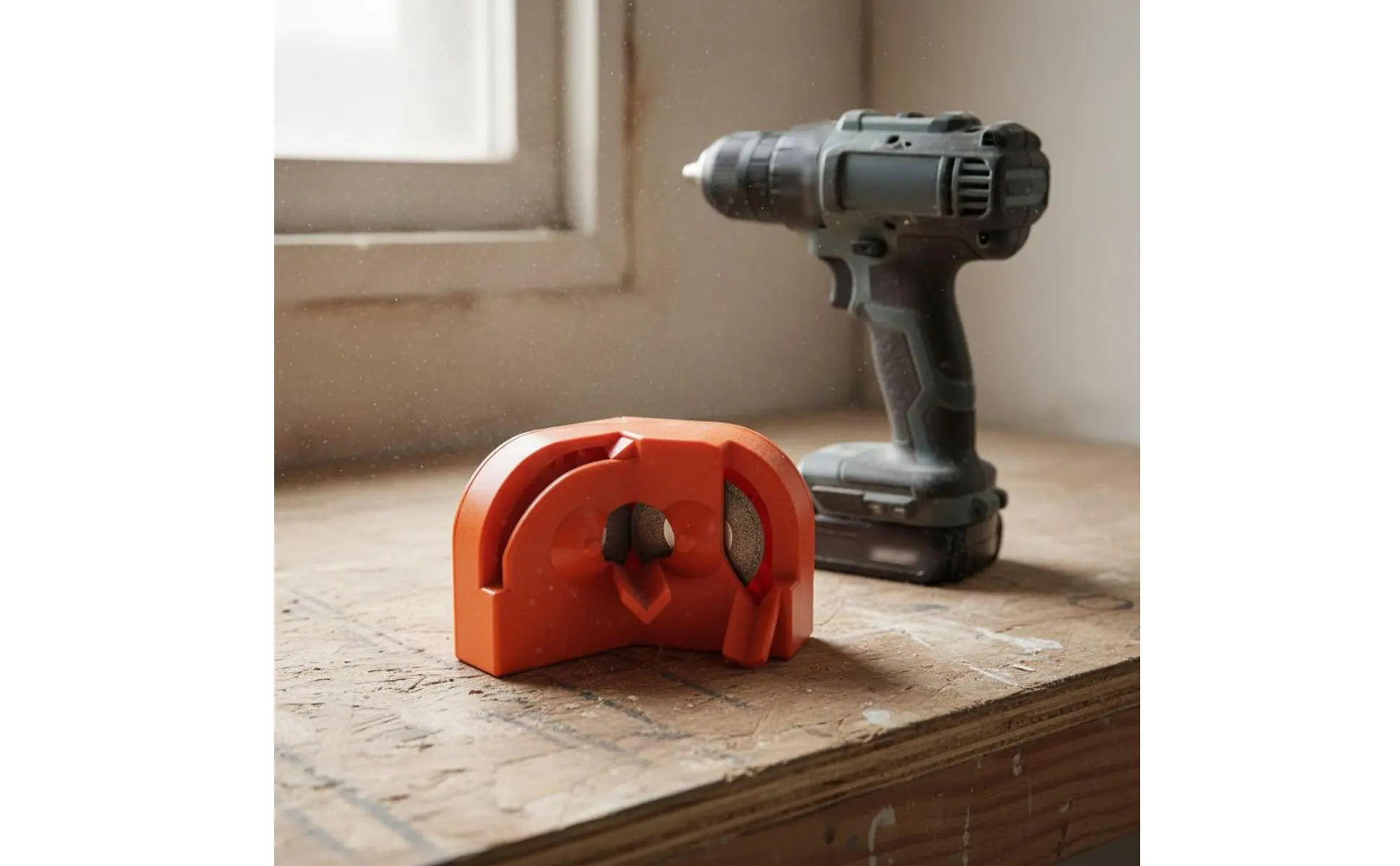 Drill Bit Grinder Easy to Use Portable Drill Grinder Power Tool Accessory Quick Sharpening Long-Lasting Construction for Garage