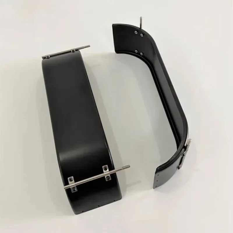 Para-choque de metal com eixo duplo traseiro, escala 1:14, para caminhão basculante tamiya rc scania 770s r620 volvo benz arocs man tgx, acessórios para carro